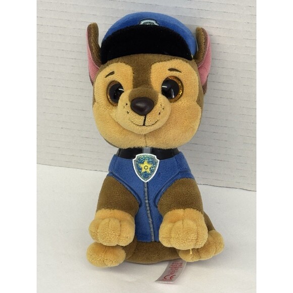 Ty Beanie Boos Paw Patrol 6” Chase the Police Dog Stuffed Animal Plush 2018 Tag - Picture 1 of 10